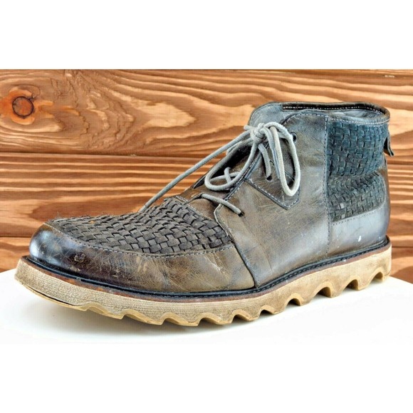 Sorel Boots Sz 10 M Brown Almond Toe‎ paddock Leather Men - Picture 1 of 9